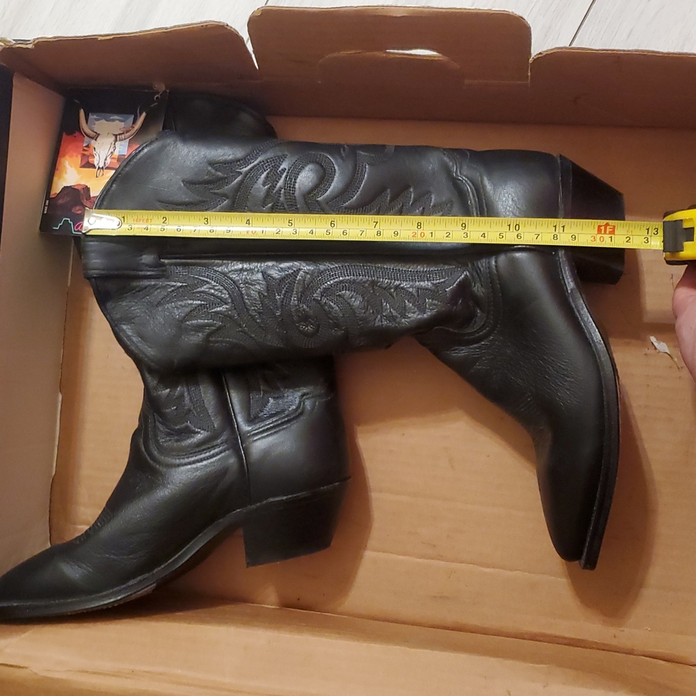 🤩New with tags Rare vintage genuine leather abilene black boots size 5.5 M - Picture 15 of 15
